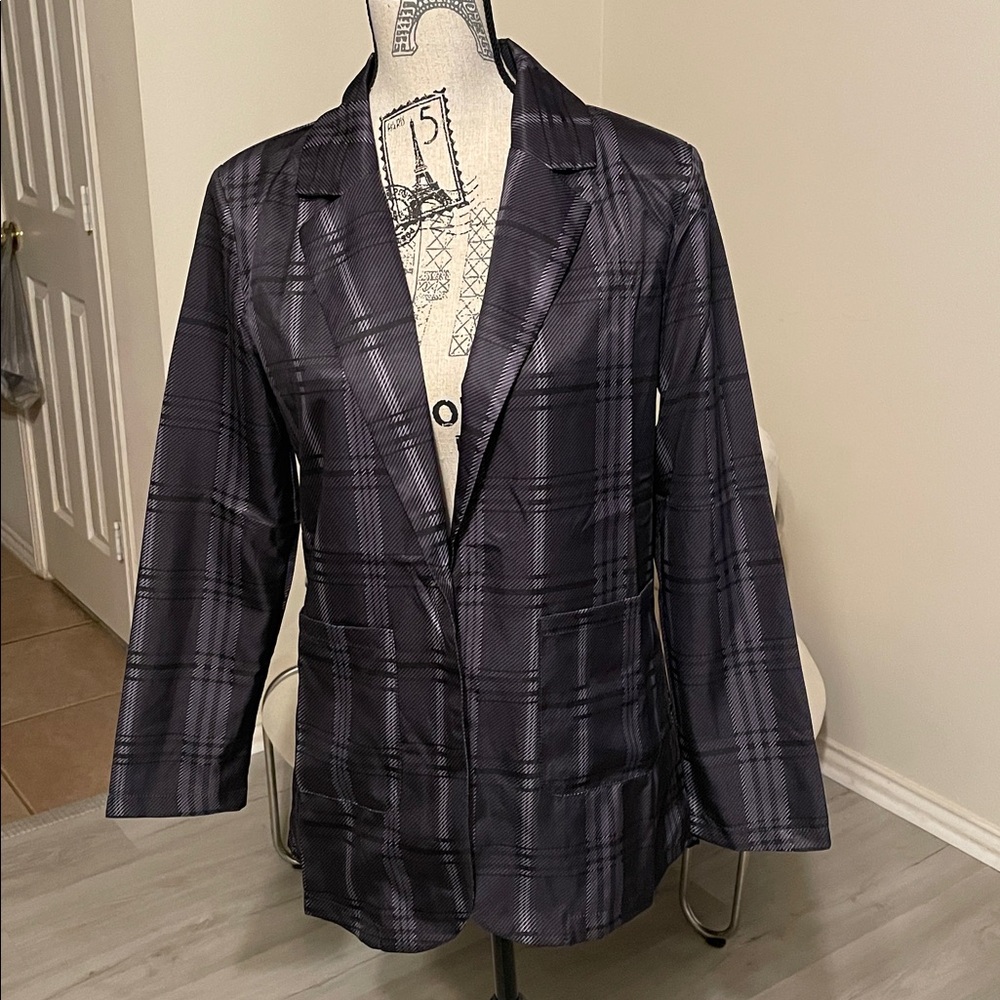 Plaid Blazer Jacket